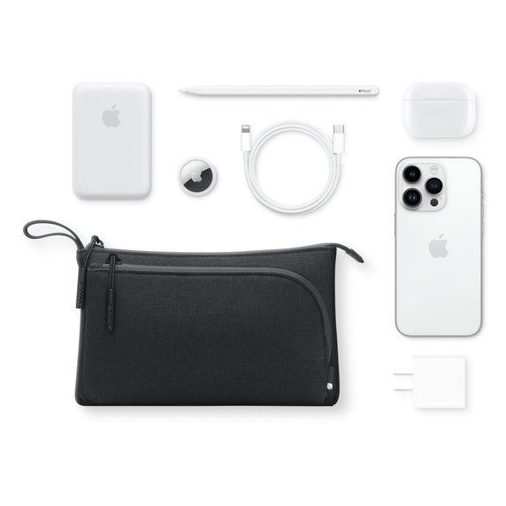 Incase Facet Accessory Organizer in Recycled Twill - Black