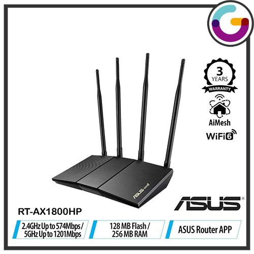 ASUS Dual Band WiFi 6 路由器 [RT-AX1800HP]