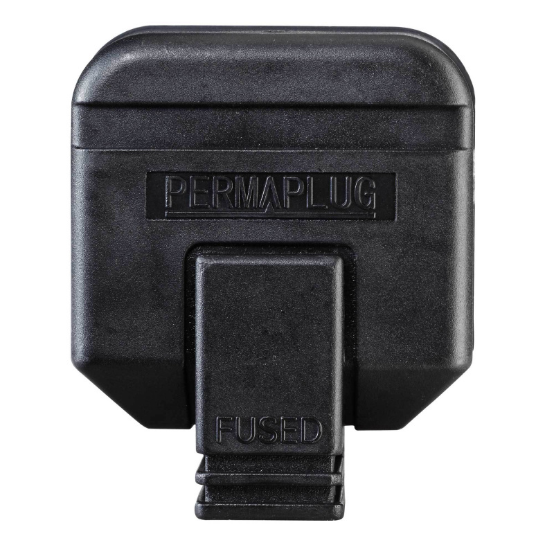 英國Masterplug - [2件裝] Permaplug 重型英式三腳插頭13A保險絲 橙/黑2色可選 HDPT13O HDPT13B