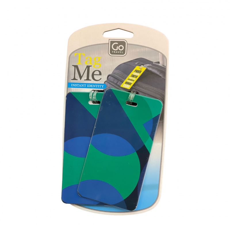 GO TRAVEL Tag Me Patterned Luggage tags twin pack 行李牌 153 (款式隨機發貨)