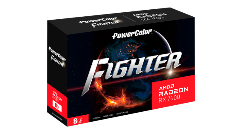 PowerColor Fighter AMD Radeon™ RX 7600 8GB GDDR6 [現金/轉數快優惠 $2550]