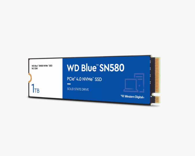 WD Blue SN580 M.2 NVMe PCle 4.0 x4 SSD 1TB/2TB WD Blue SN580 M.2 NVMe PCle 4.0 x4 SSD 1TB/2TB