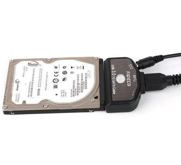 Fideco USB3.0 to SATA HDD / SSD Adapter with power supply S3G-PL01