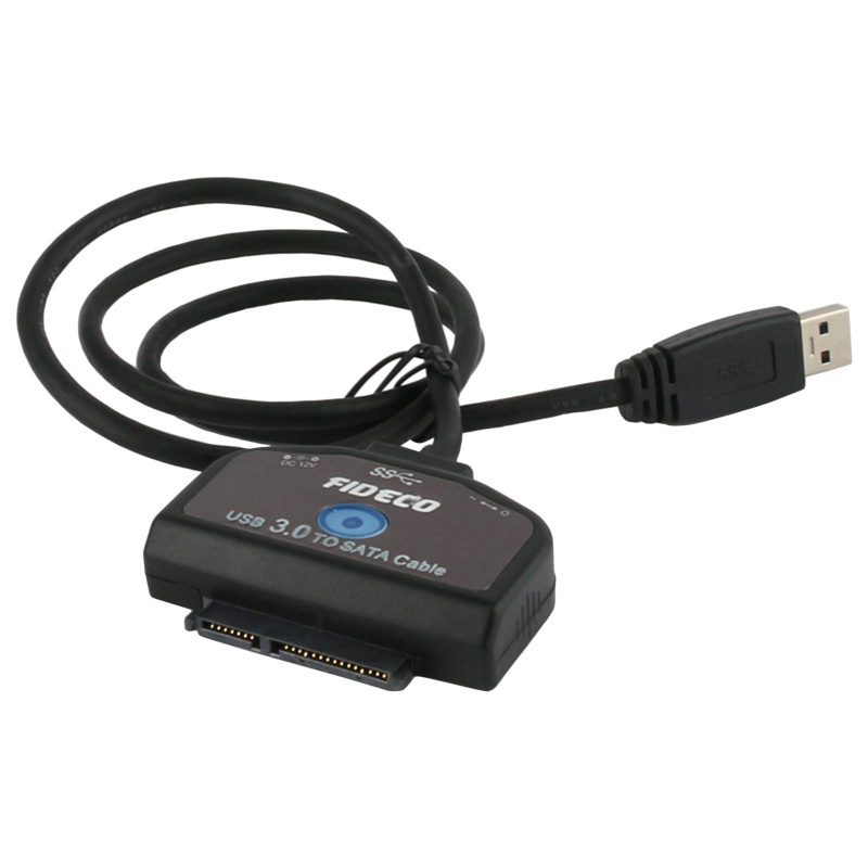 Fideco USB3.0 to SATA HDD / SSD Adapter with power supply S3G-PL01