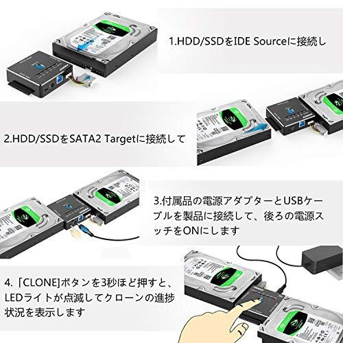 Fideco USB3.0 to IDE / SATA HDD & SSD Adapter with cable and power supply S3G-PL06