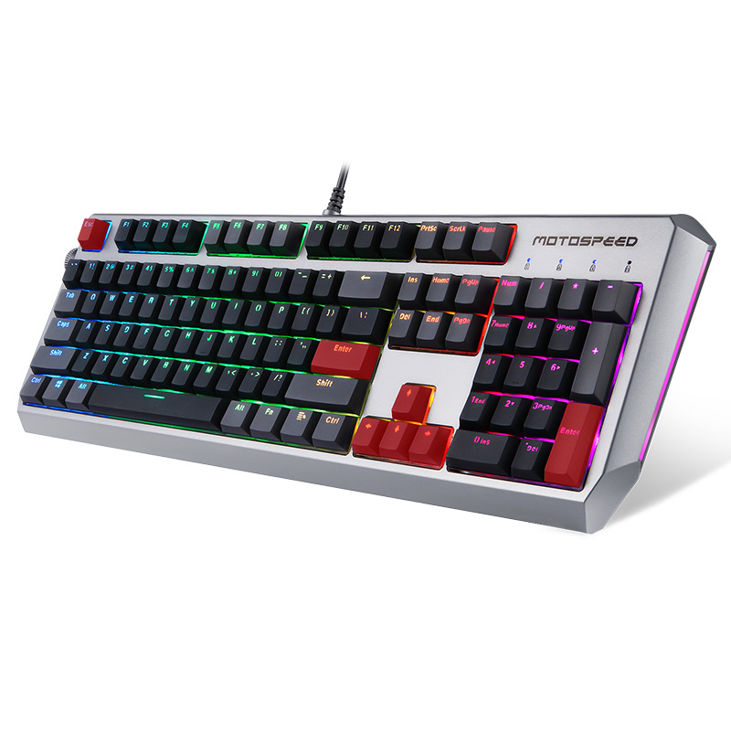 Motospeed RGB Mechanical Programmable Gaming Keyboard 電競自定義遊戲機械鍵盤 CK80