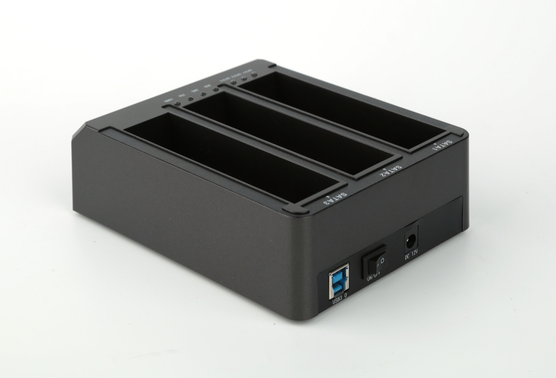 Fideco USB3.0 to SATA HDD x3 / SSD 3 Bays Docking with USB3.0 Hub YPZ08B-S3H