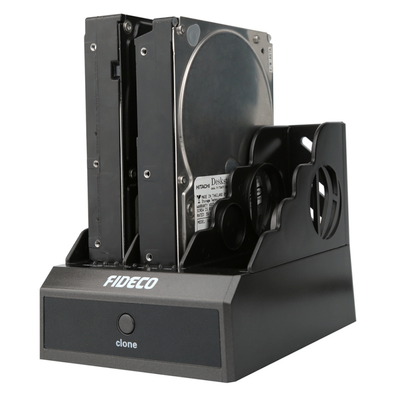 Fideco USB3.0 to SATA HDD x3 / SSD 3 Bays Docking with USB3.0 Hub YPZ08B-S3H