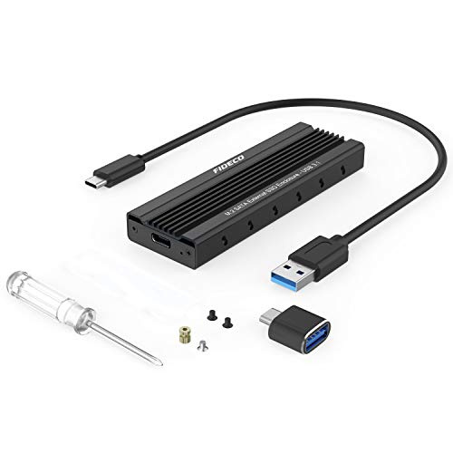 Fideco USB3.1 Gen2 Type-C / USB3.0 M.2 SATA / NGFF Enclosure M203CS Fideco USB3.1 Gen2 Type-C / USB3.0 M.2 SATA / NGFF Enclosure M203CS