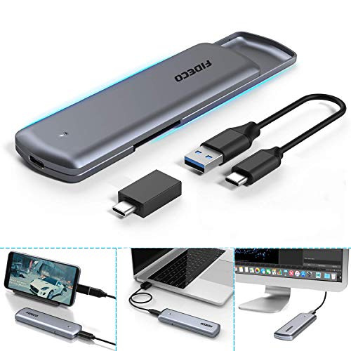 Fideco USB3.1 Gen2 Type-C / USB3.0 M.2 NVME Enclosure M204CP