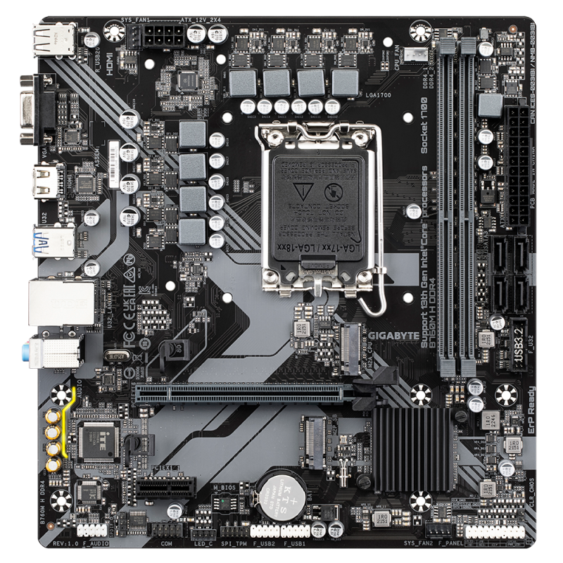 GIGABYTE B760M H DDR4 MATX (LGA1700) GIGABYTE B760M H DDR4 MATX (LGA1700)