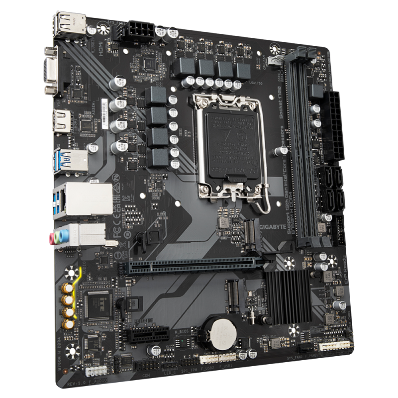 GIGABYTE B760M H DDR4 MATX (LGA1700) GIGABYTE B760M H DDR4 MATX (LGA1700)