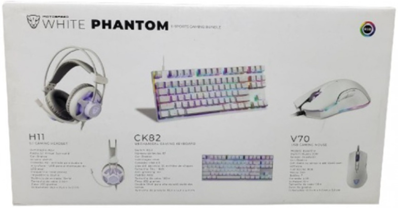 Motospeed RGB Mechanical Programmable Gaming Keyboard, Mouse and Headset CK2000 電競自定義遊戲機械鍵盤滑鼠耳機