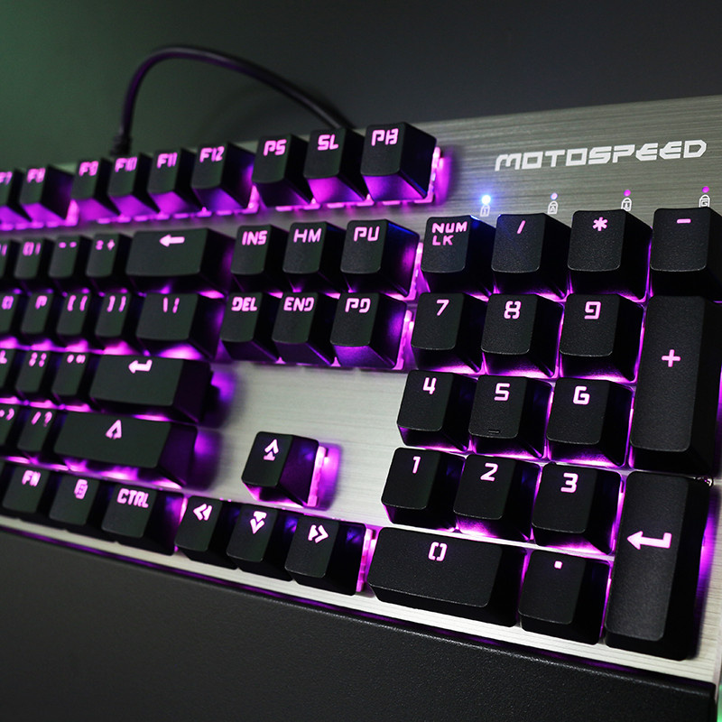 Motospeed RGB Mechanical Programmable Gaming Keyboard 電競自定義遊戲機械鍵盤 CK108