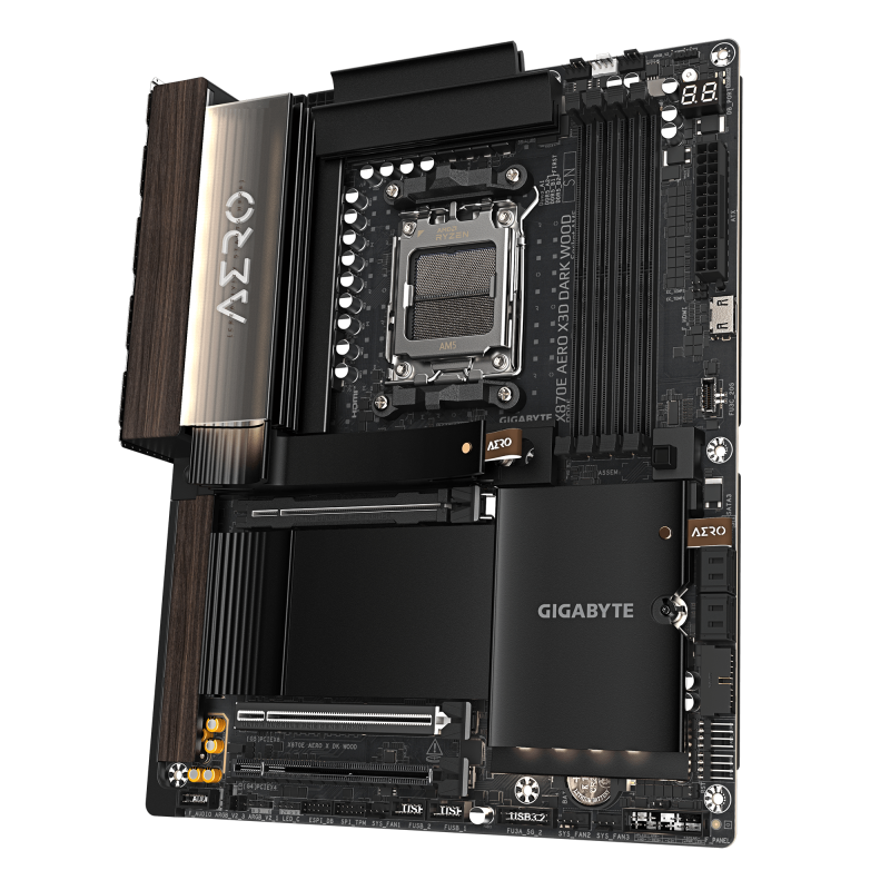 GIGABYTE X870E AERO X3D DARK WOOD ATX (AM5) **40th Limited Model **