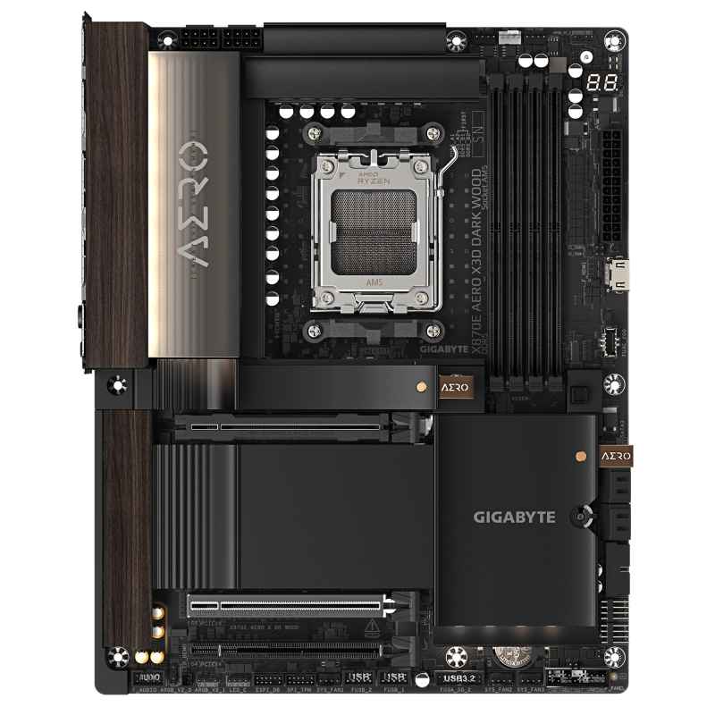 GIGABYTE X870E AERO X3D DARK WOOD ATX (AM5) **40th Limited Model **