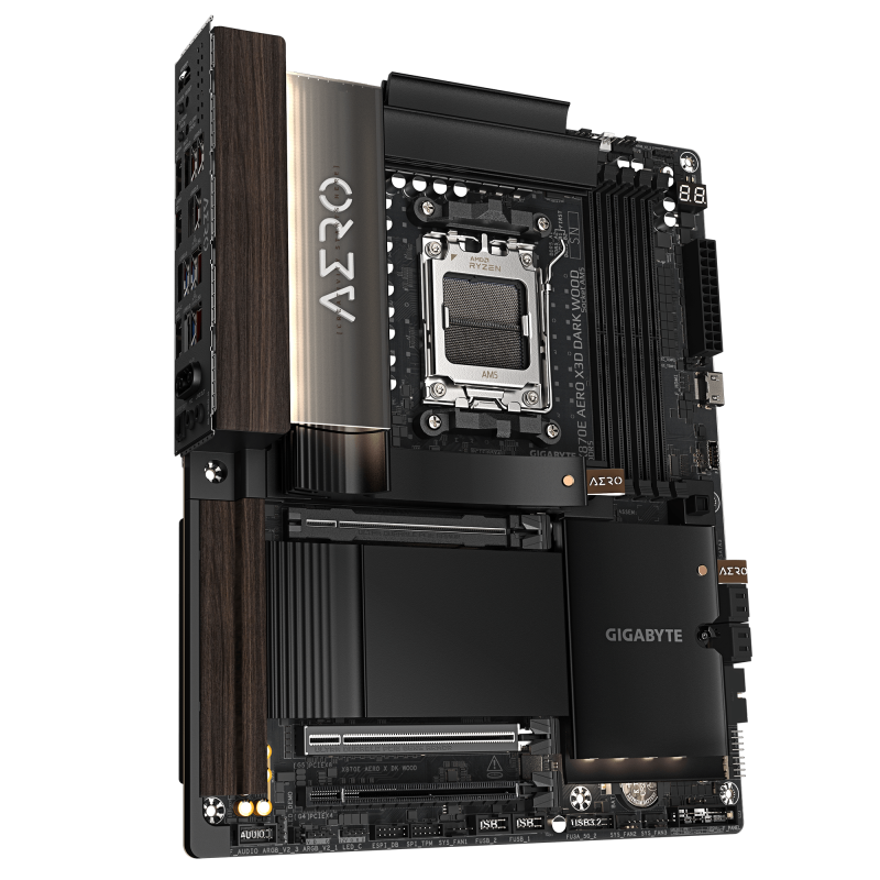 GIGABYTE X870E AERO X3D DARK WOOD ATX (AM5) **40th Limited Model **