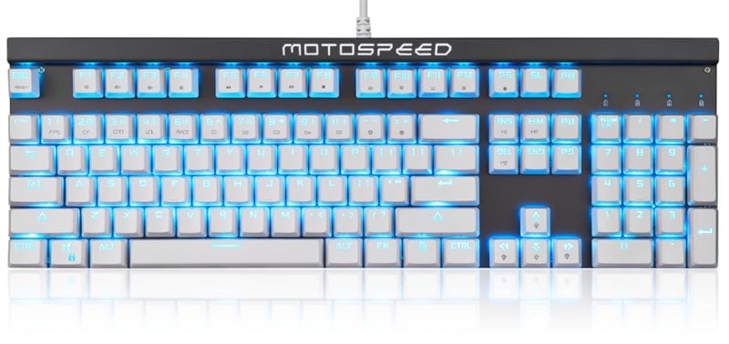Motospeed RGB Mechanical Programmable Gaming Keyboard 電競自定義遊戲機械鍵盤 CK103