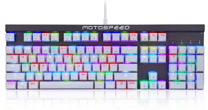 Motospeed RGB Mechanical Programmable Gaming Keyboard 電競自定義遊戲機械鍵盤 CK103