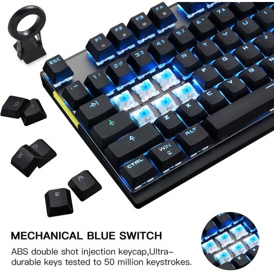 Motospeed RGB Mechanical Programmable Gaming Keyboard 電競自定義遊戲機械鍵盤 CK82