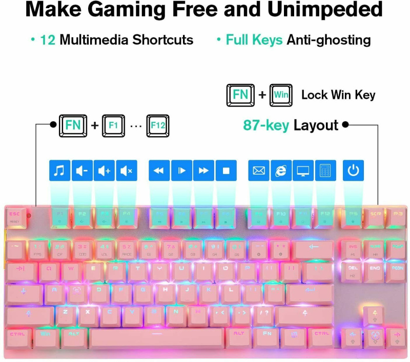 Motospeed RGB Mechanical Programmable Gaming Keyboard 電競自定義遊戲機械鍵盤 CK82 Motospeed RGB Mechanical Programmable Gaming Keyboard 電競自定義遊戲機械鍵盤 CK82