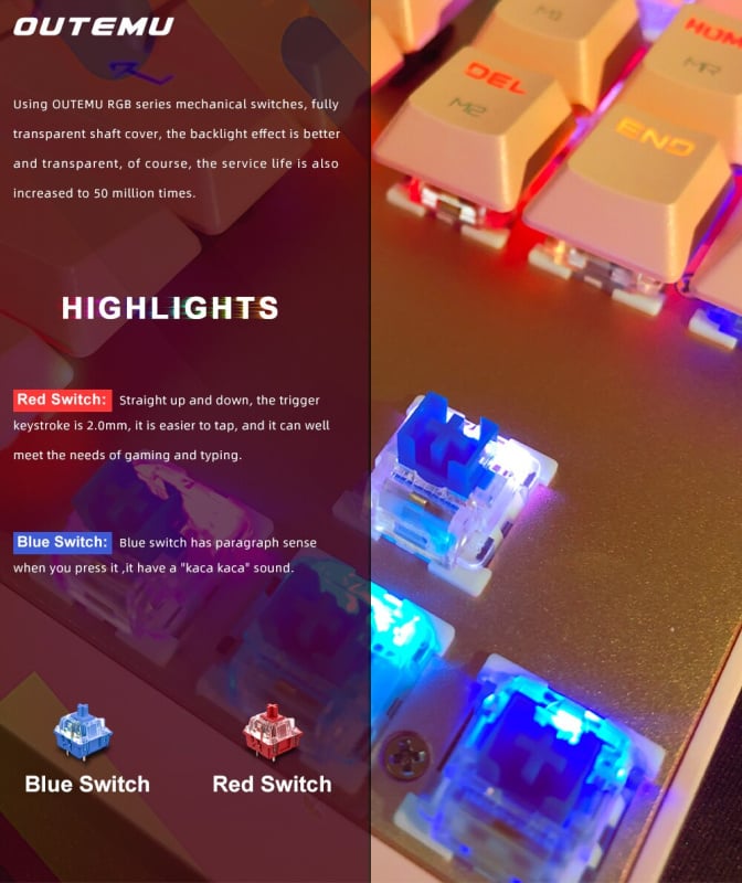 Motospeed RGB Mechanical Programmable Gaming Keyboard 電競自定義遊戲機械鍵盤 CK82 Motospeed RGB Mechanical Programmable Gaming Keyboard 電競自定義遊戲機械鍵盤 CK82