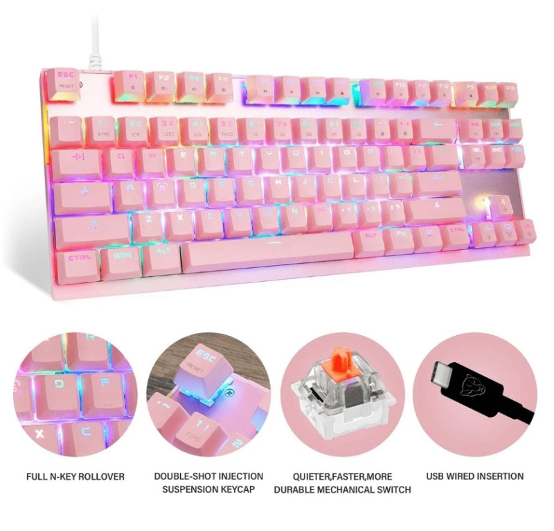 Motospeed RGB Mechanical Programmable Gaming Keyboard 電競自定義遊戲機械鍵盤 CK82 Motospeed RGB Mechanical Programmable Gaming Keyboard 電競自定義遊戲機械鍵盤 CK82