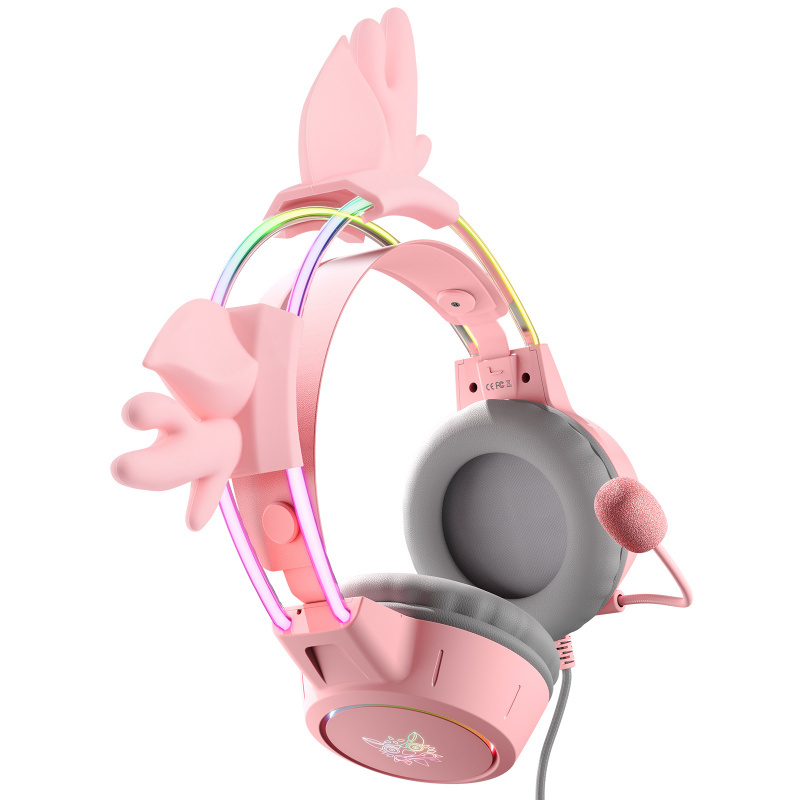 Onikuma RGB Gaming Headset with mic 頭戴式電競耳機 鹿角(可拆卸) X15 Pro