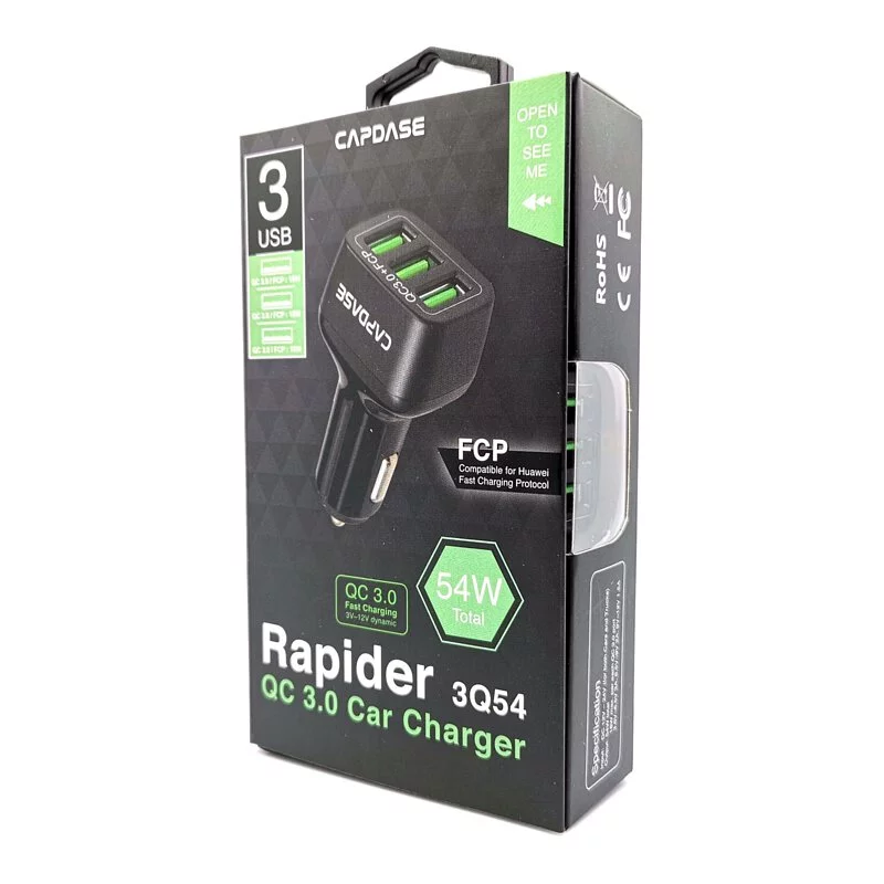CAPDASE QC3.0 車載充電器 - Rapider 3Q54