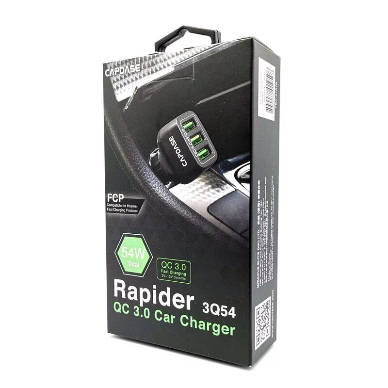 CAPDASE QC3.0 車載充電器 - Rapider 3Q54