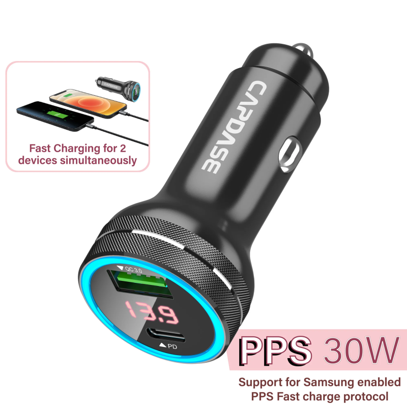 CAPDASE QC 3.0 / USB-C PD 3.0 車載充電器 – Monitor 2P48