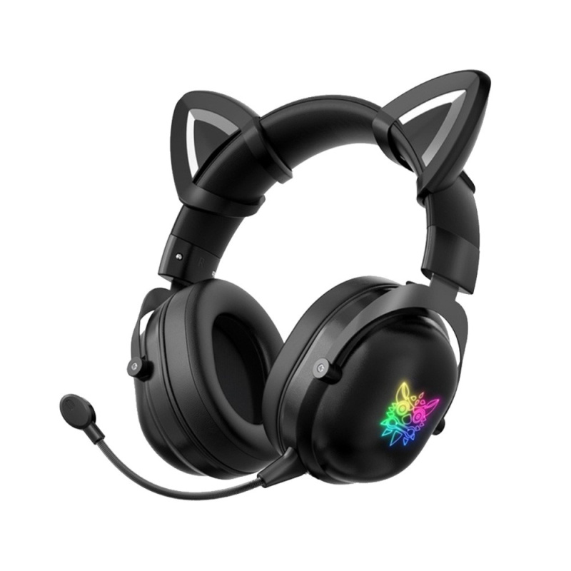 Onikuma RGB Gaming Headset with mic 頭戴式電競耳機 貓耳朵(可拆卸) X11