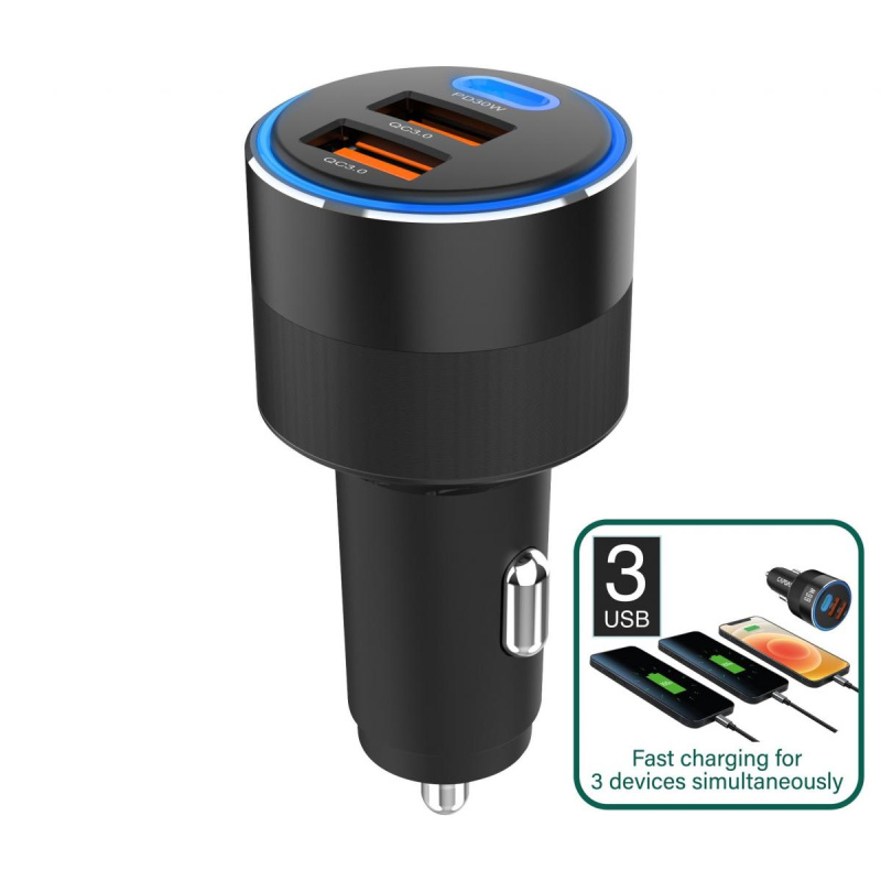 CAPDASE QC 3.0 / PD 3.0 快速充電車載充電器 – Rapider 3P66