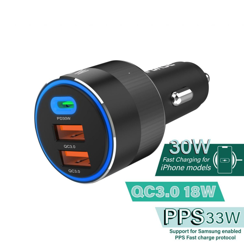 CAPDASE QC 3.0 / PD 3.0 快速充電車載充電器 – Rapider 3P66