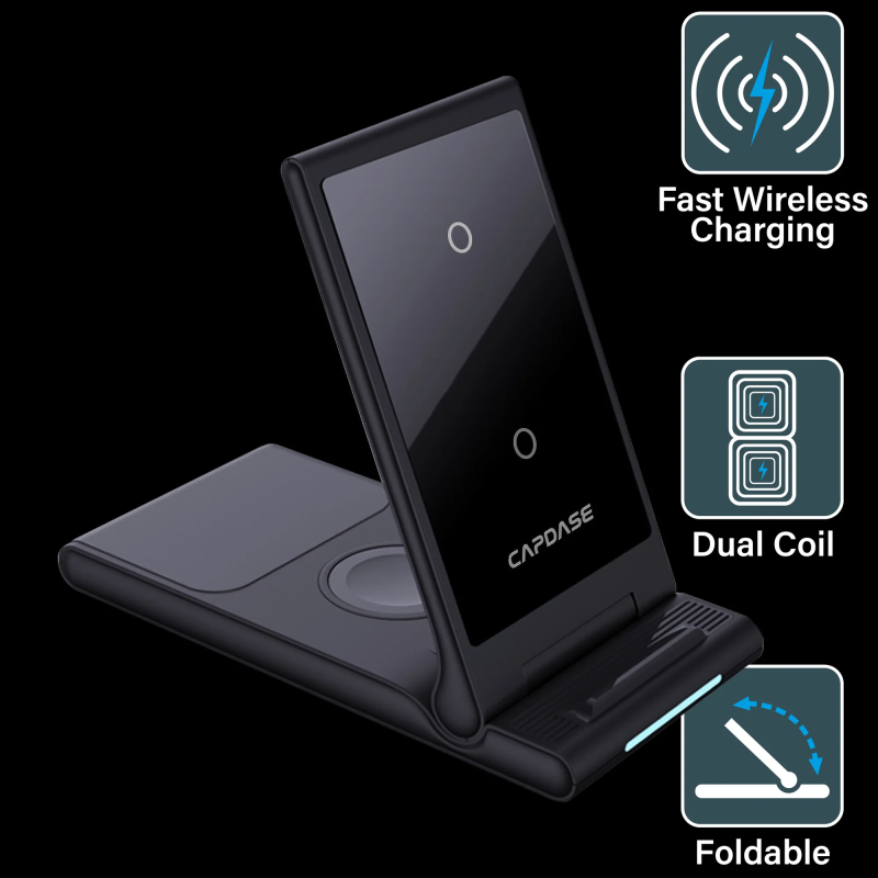 CAPDASE 三合一快速無線充電支架 Q-Touch DF315