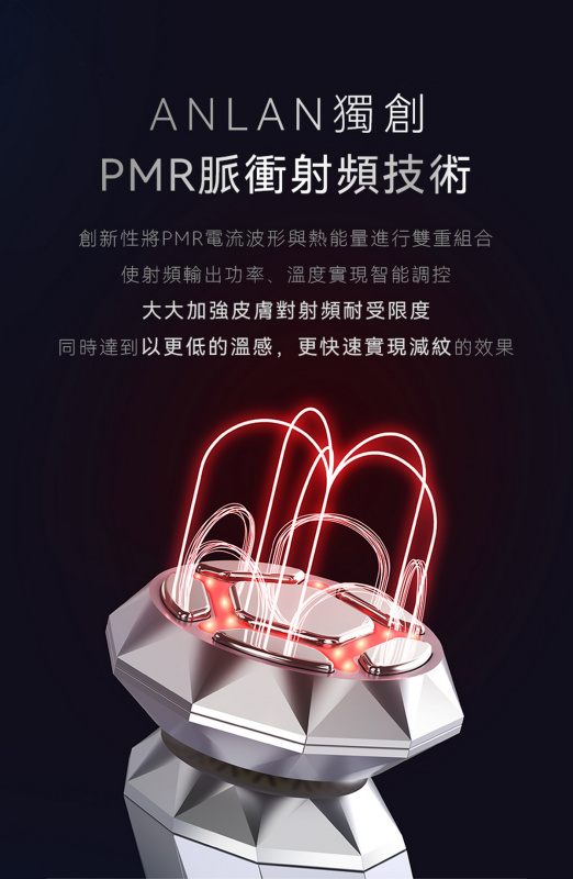 日本ANLAN - 晶鑽射頻美容儀 (紫色) ADRY14-10A｜射頻儀｜EMS微電流｜多功能美容儀｜導出儀｜LED光療機｜家用美容儀 【原裝行貨】【+送Kusa M