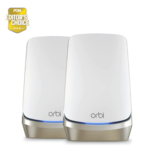 Netgear Orbi Mesh WiFi 6E 旗艦級四頻路由器 (2件裝) [RBKE962]