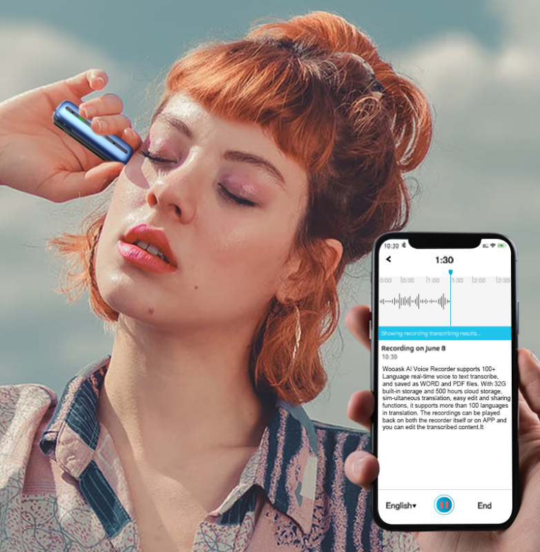 Wooask 手指翻譯降噪錄音筆