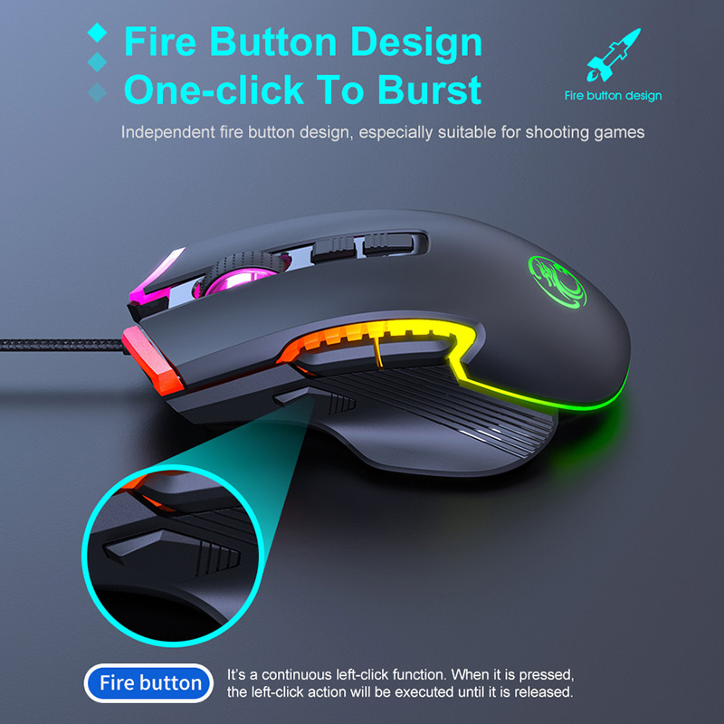 iMice Programmable RGB Gaming Mouse T70