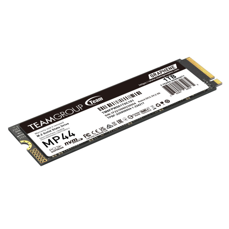 TEAMGROUP MP44 NVMe Gen4 1TB 7,400/6,500MB/s 5-YearHD-MP441TB [現金優惠 $619]