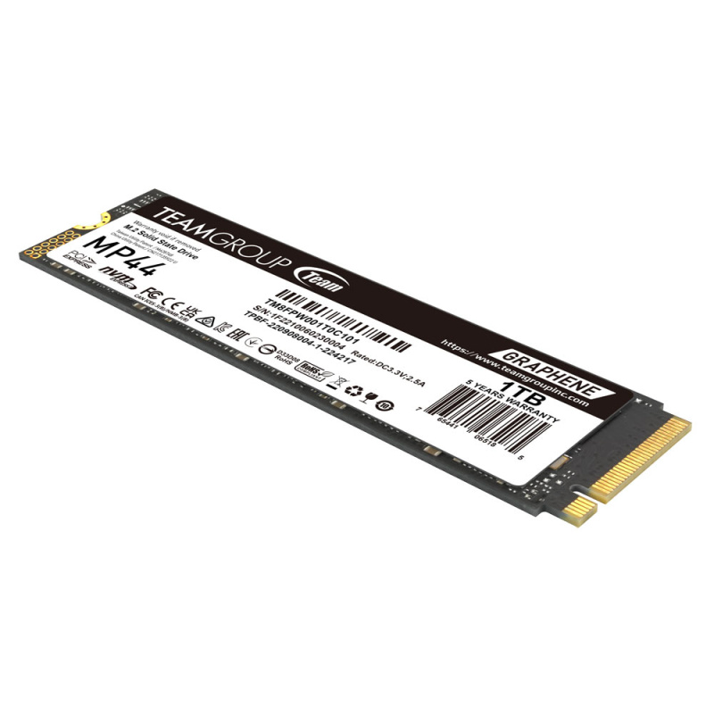 TEAMGROUP MP44 NVMe Gen4 1TB 7,400/6,500MB/s 5-YearHD-MP441TB [現金優惠 $619]