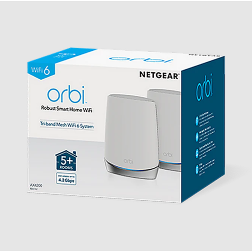 Netgear Orbi Mesh WiFi 6 專業級三頻路由器 (3件裝) [RBK753]