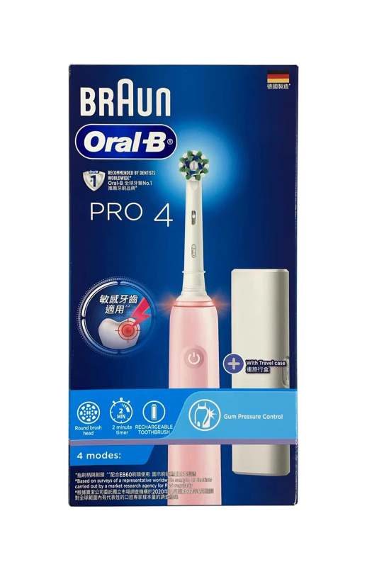 Oral-B Pro 4 3D電動牙刷 [2色]【香港行貨】
