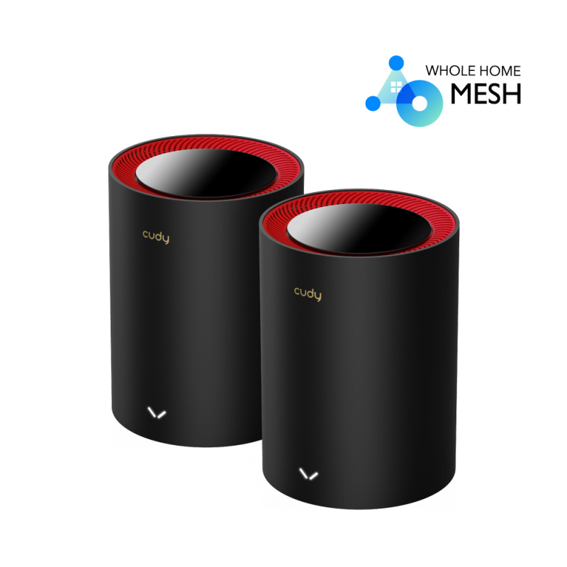 Cudy AX3000 2.5G Dual Band Wi-Fi 6 Mesh System (BLACK / WHITE)