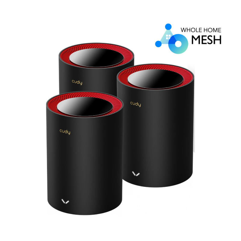 Cudy AX3000 2.5G Dual Band Wi-Fi 6 Mesh System (BLACK / WHITE) Cudy AX3000 2.5G Dual Band Wi-Fi 6 Mesh System (BLACK / WHITE)