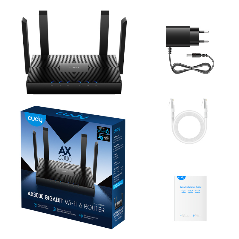 Cudy AX3000 Gigabit Wi-Fi 6 Mesh Router ( WR3000 )