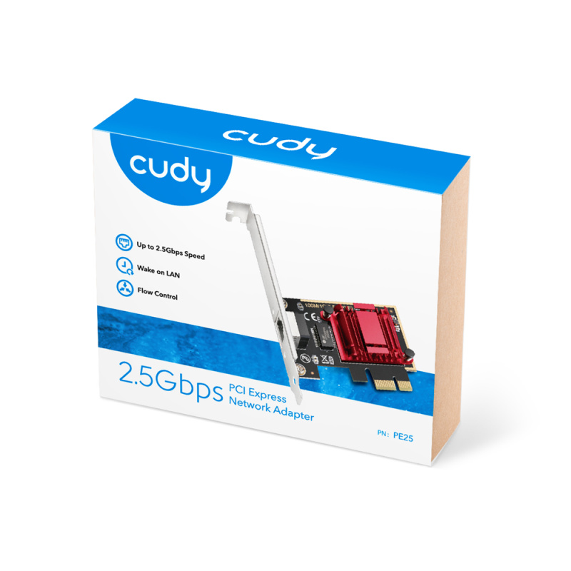 Cudy 2.5 Gbps PCI Express Network Adapter ( PE25 ) Cudy 2.5 Gbps PCI Express Network Adapter ( PE25 )