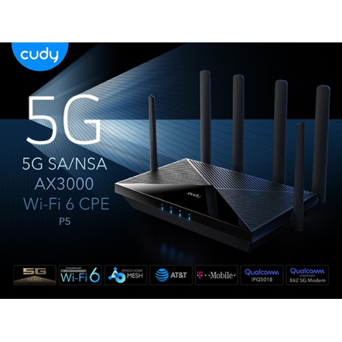 Cudy 5G SA/NSA AX3000 Wi-Fi 6 CPE Router