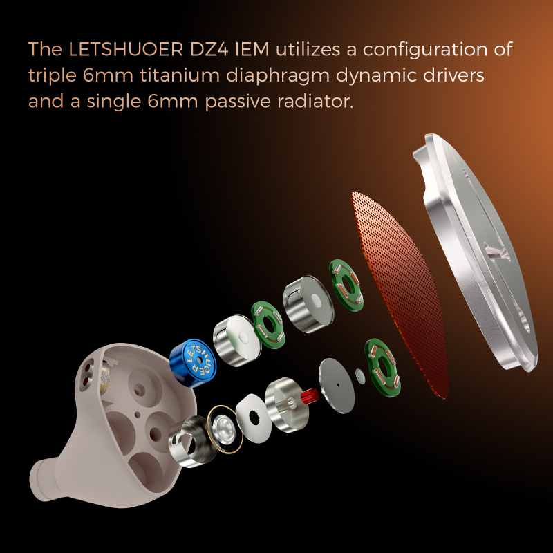 LETSHUOER DZ4 (三動圈+ 一被動單元) 入耳式耳機