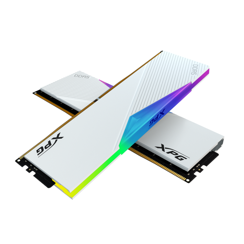 ADATA LANCER RGB DDR5 DRAM 6000Mhz 32GB CL30 (16GB x2) - Black / White ADATA LANCER RGB DDR5 DRAM 6000Mhz 32GB CL30 (16GB x2) - Black / White